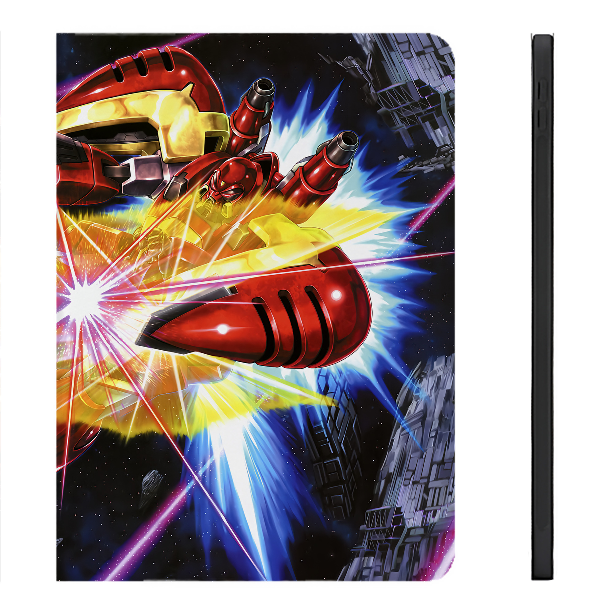 （画像用） 機動戦士ガンダム Mobile Suit Gundam IPadケース ペンホルダー付き ブックスタイルデザイン